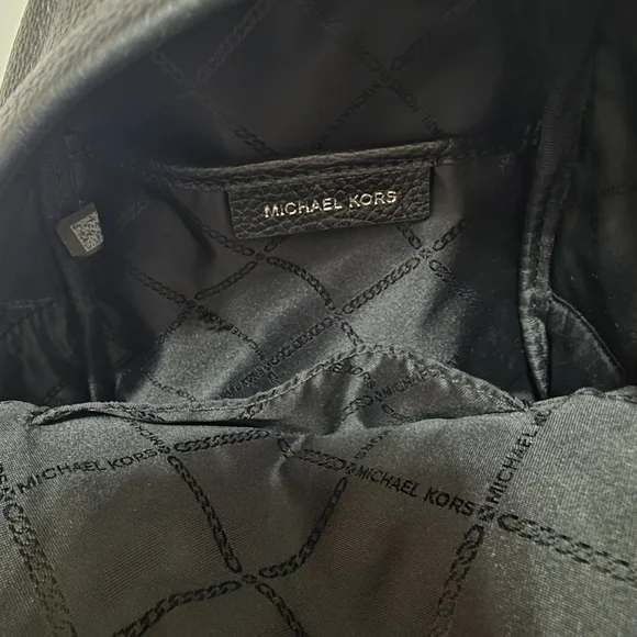 Michael Kors Black Leather Mini Backpack - Picture 4 of 6